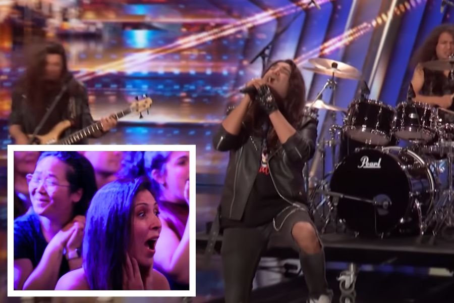 agt, america's got talent, girish and the chronicles, 80 hair bands, 80s covers, adele covers, hair metal, rock music