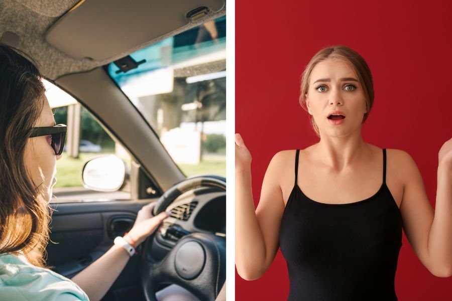 driving lessons, single mom, broken garage door, teaching kids to drive, parenthood,