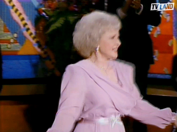 Betty White, The Golden Girls, prankster, silliness, gif