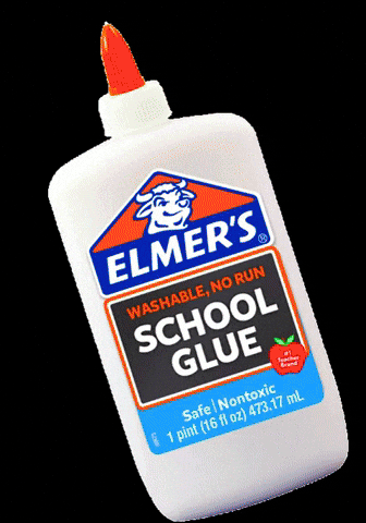 glue, glued, school glue, gluing, elmer's