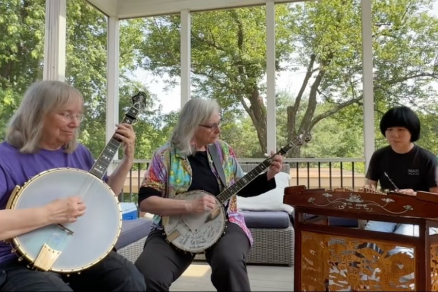 appalachian music, banjos, chinese music, yangqin, chinese dulcimer, musical mashup