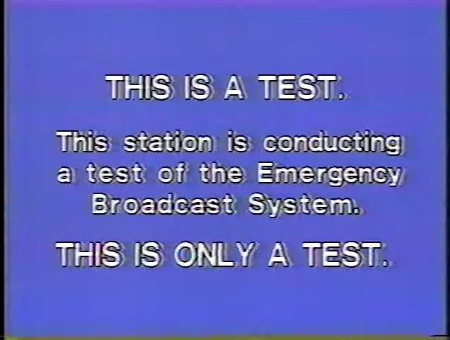 FCC, television, emergency broadcast system, testing, broadcast