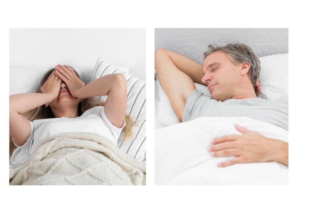 woman, man, sleeping, bed, preferences
