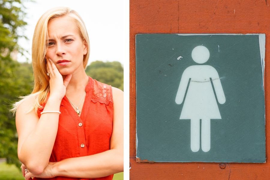 Women spots alarming lock on the outside of women's restroom at Texas gas station