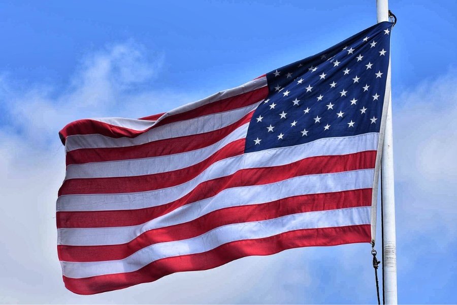 The American flag, united states, stars and stripes