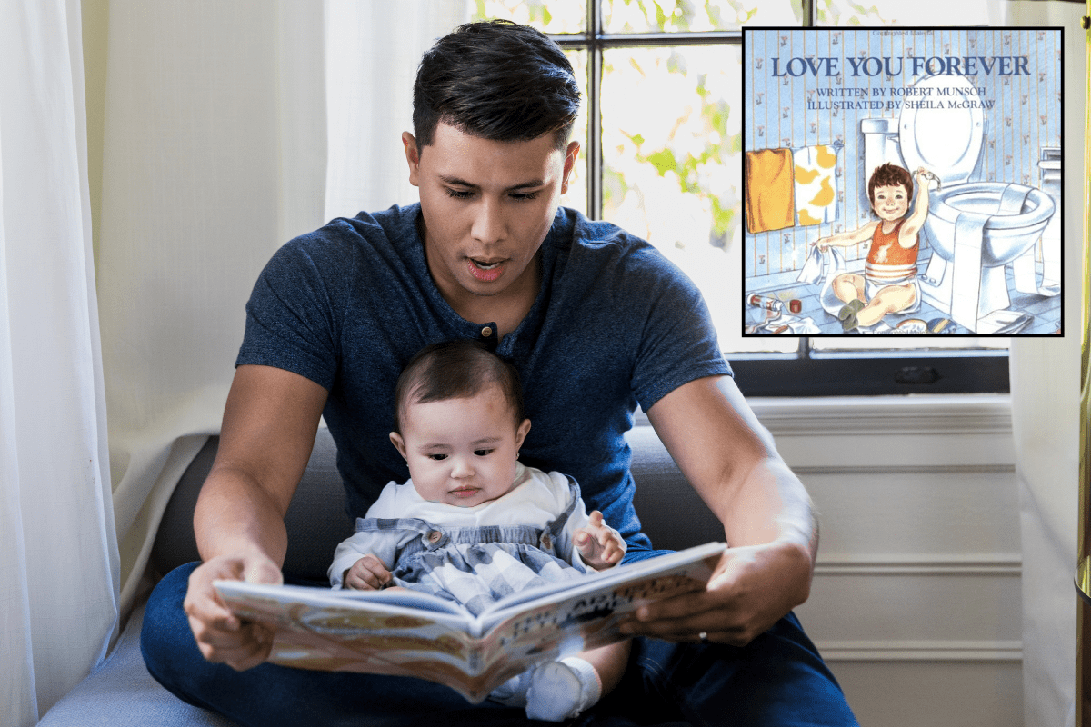books, reading, childrens books, love you forever, crying, emotional, love, family, parenting, kids, robert munsch