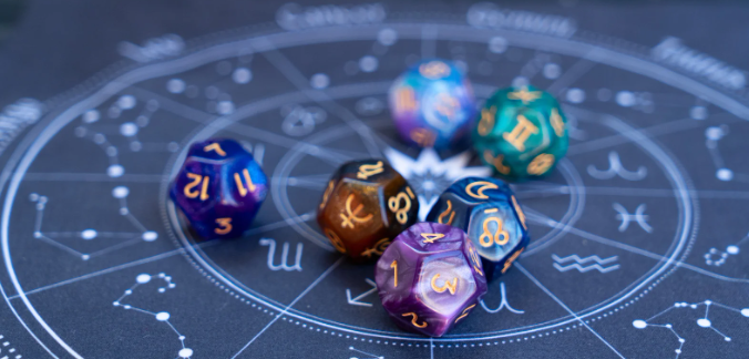 astroloical chart, astrological sign, astrology, libra, stars, planets, dice
