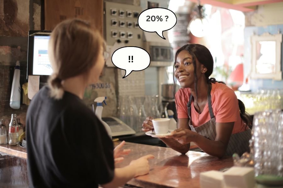 billy binion, tipping, tipping culture, when to tip, no tax on tips, how much to tip, tipping barista livable wage