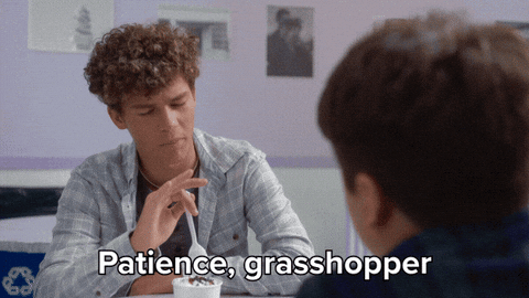 patience grasshopper, patience gif, patience young grasshopper, kung fu, kung fu gif