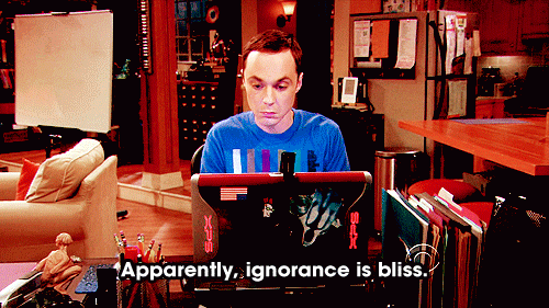 ignorance is bliss, big bang theory