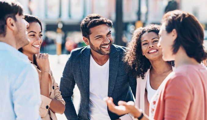 conversation, fun office, men and woman, funny conversation, jokes, levity