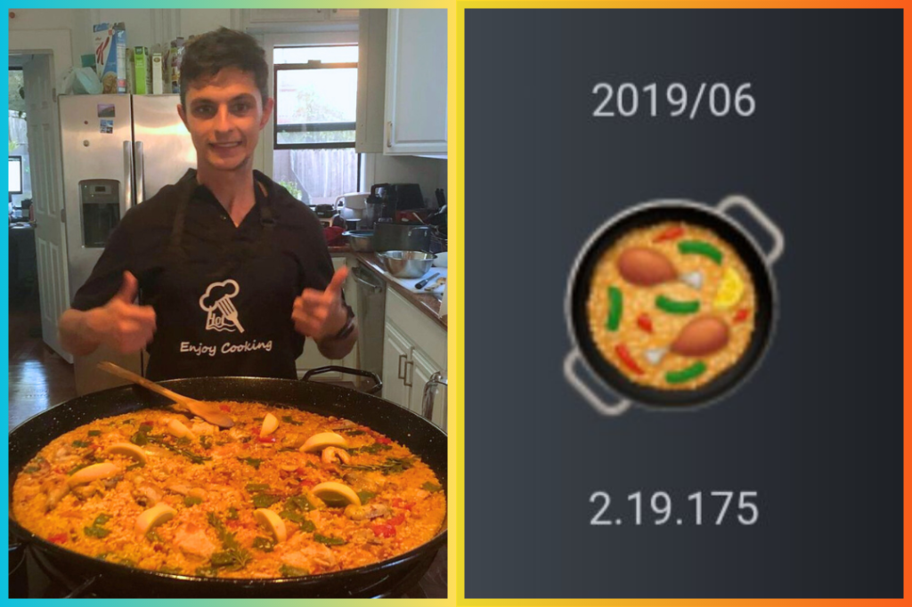 paella, app, grandma, recipe, emoji