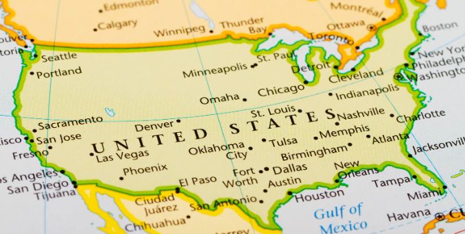 american, us map, map of us, territory, cities of us,
