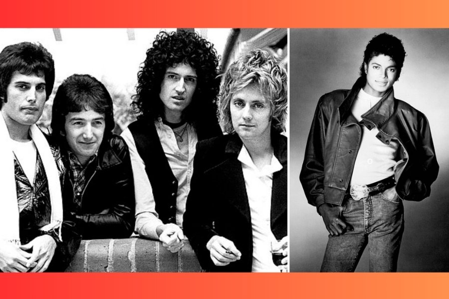 queen, michael jackson, 80s music, another one bites the dust