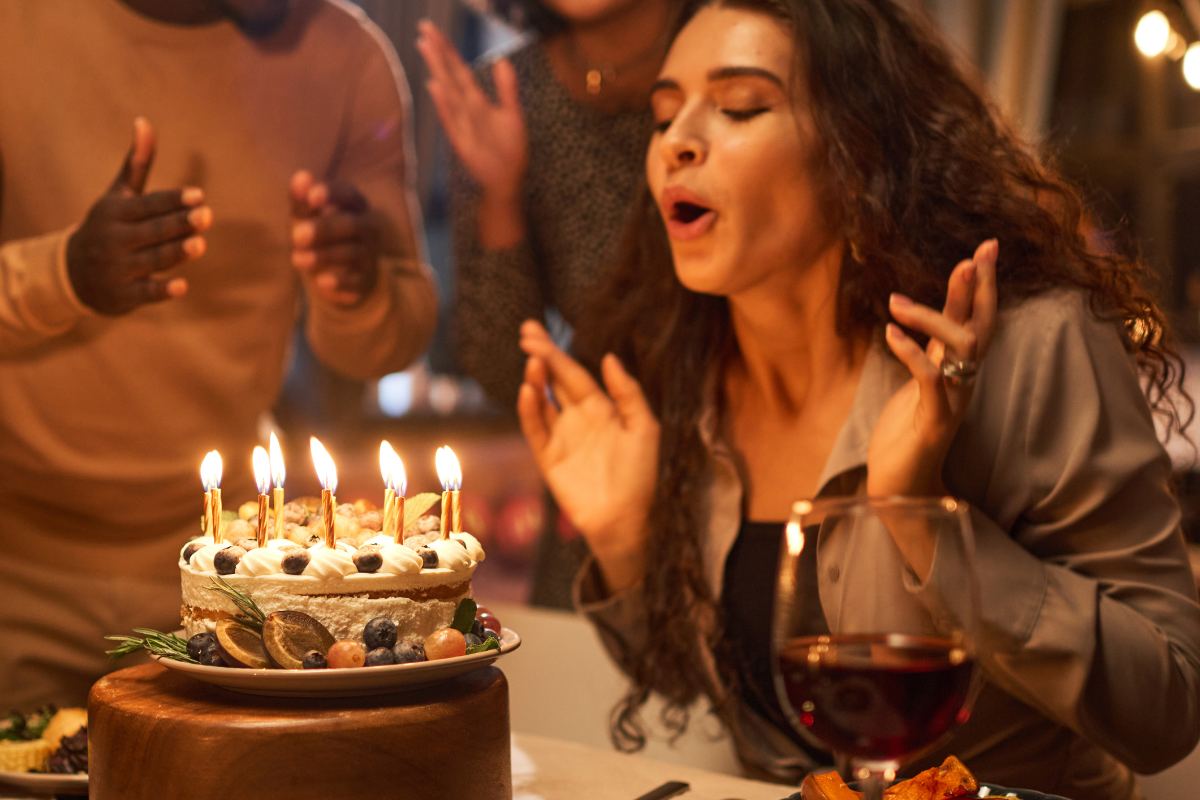 36-year-old grabs and flips the camera during 'Happy Birthday' song. It's actually genius.