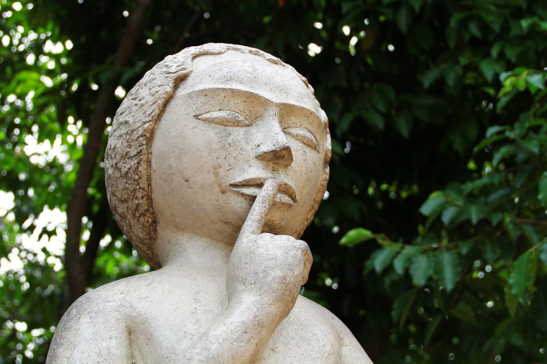Quiet, silence, peace, shhh, no speaking, secret