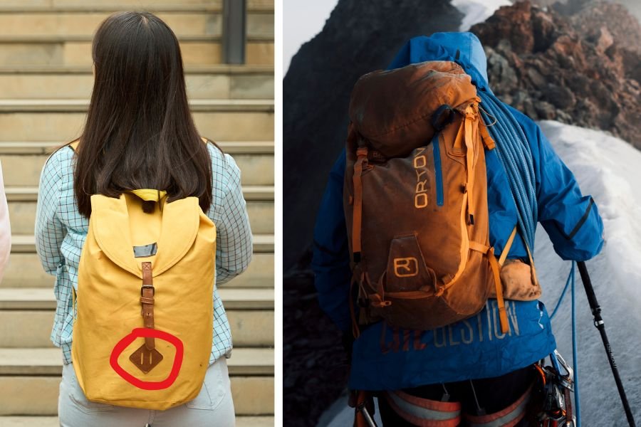 Why so many backpacks have that 'pig nose' patch and why you might want to use it