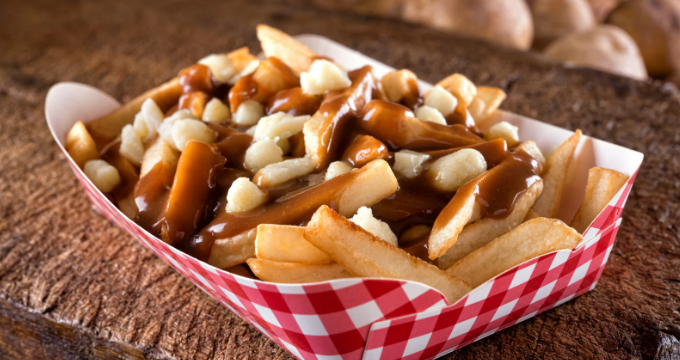 disco fries, poutine, French fries, gravy, cheese