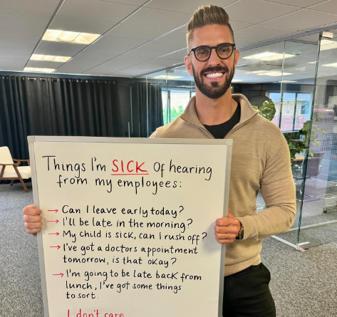 rob dance, work-life balance, ROCK UK, bosess, pto, time off, employee complaints