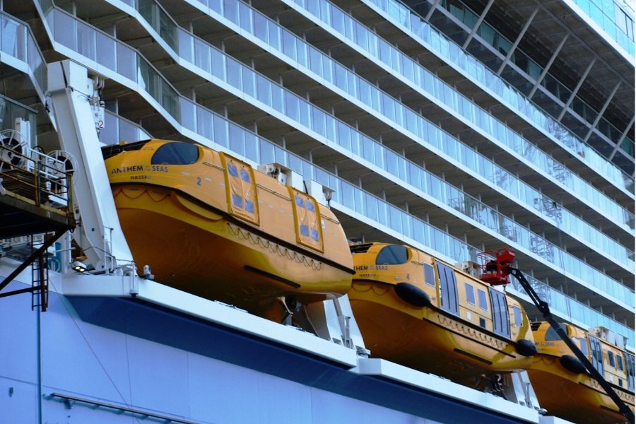 lifeboats, cruise ship, evacuation, cruise, emergency