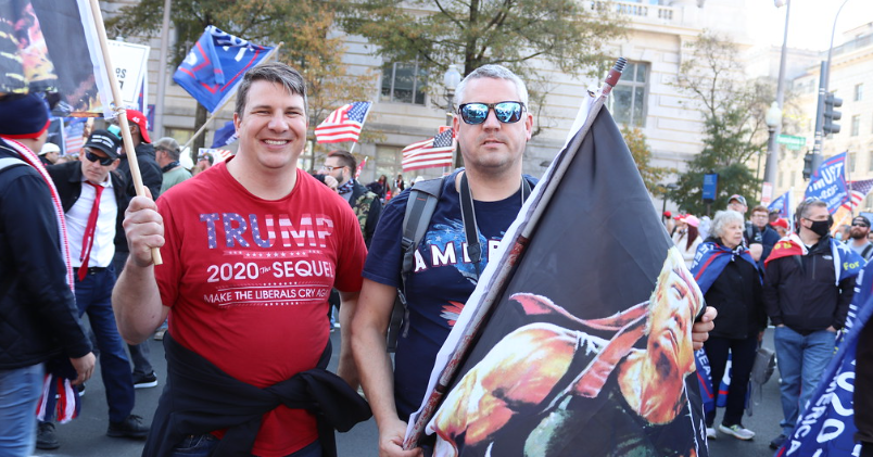 maga, trump supporters, trump flags, trump rally, american flags