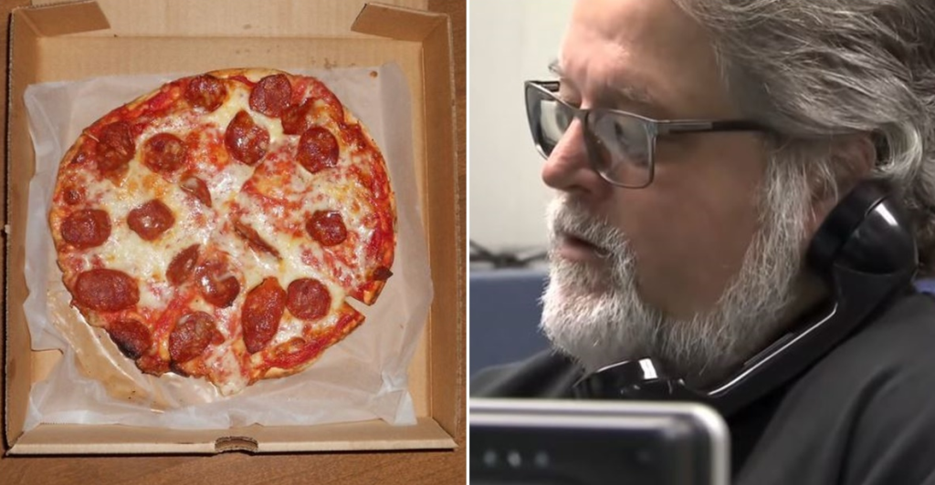 911 operator, pizza, domestic violence, oregon, police, call,