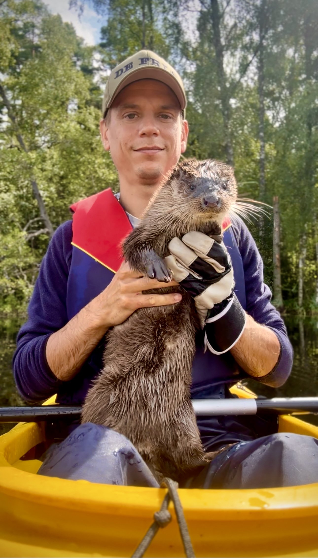 otter, leya the otter, otter rescue, mats janzon, tame otter