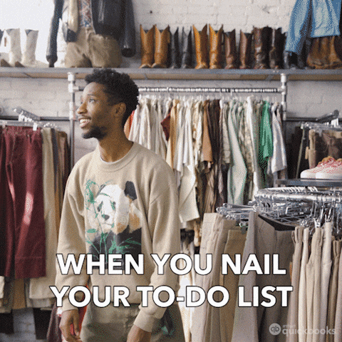 productive, productivity, become more productive, to do list, to-do list gif