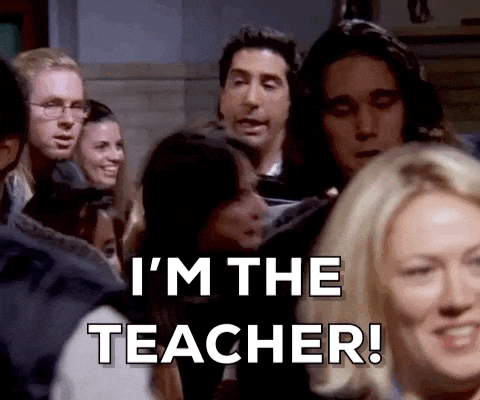 teachers, ross geller, friends, education, gif, students