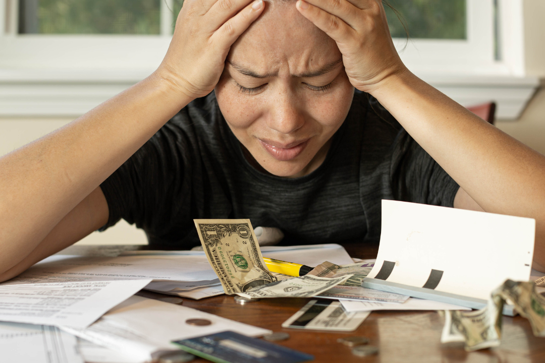 woman, stressed, money, financial, literacy