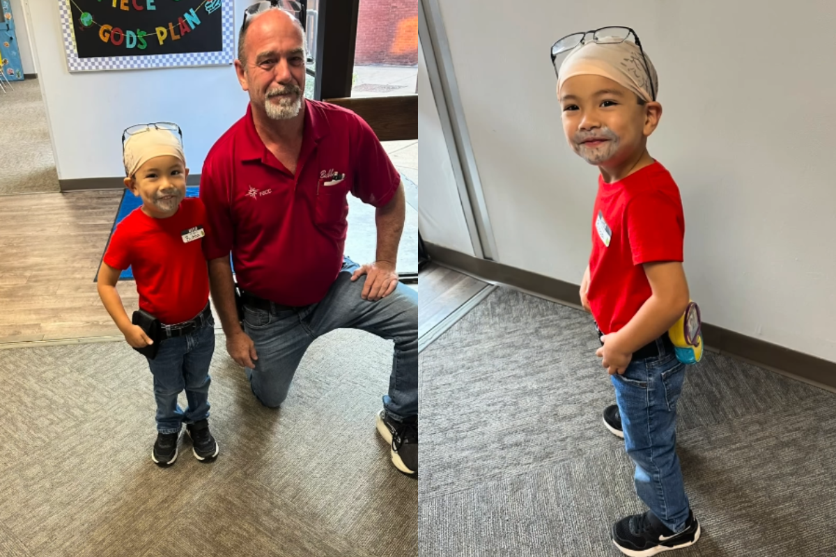 career day, career day school, preschool, preschooler, custodian