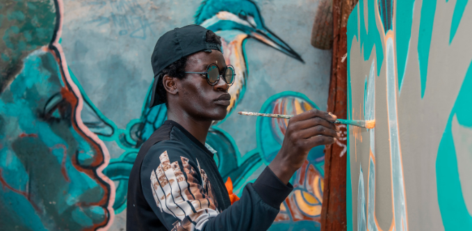 intelligence, painter, paint brush, mural artists, curiosity