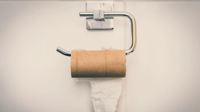 toilet paper, empty toilet paper roll, batthroom, bathroom etiquette, over or under