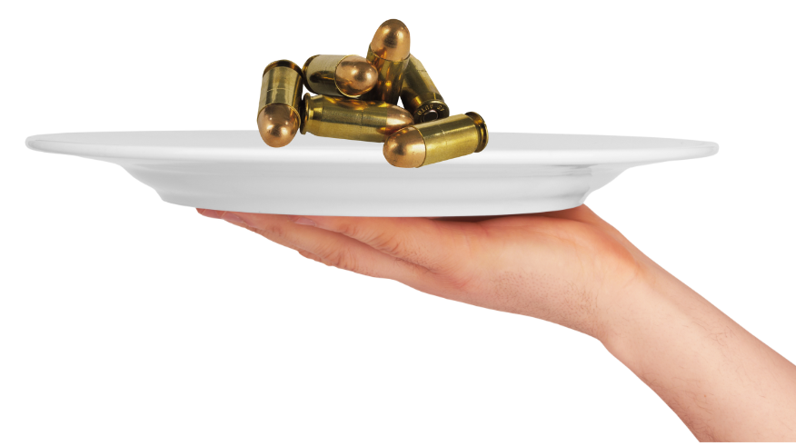 idioms, bite the bullet, bullets, guns, ammunition