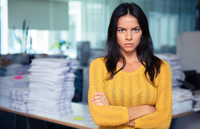 sad woman, upset woman, shocked woman, mad woman, woman folding her arms