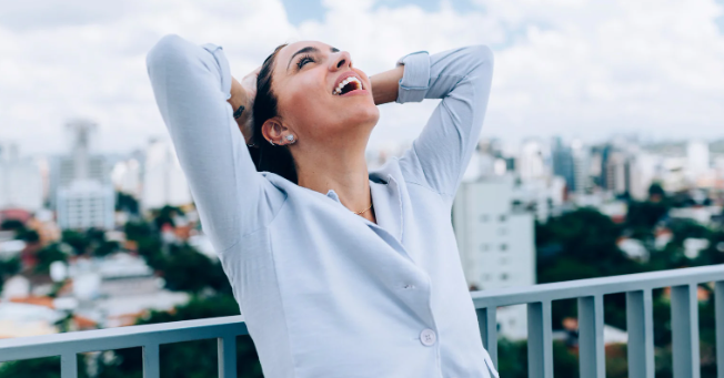 sigh of relief, relief, woman sighing, exhaustion, exasperation, joy