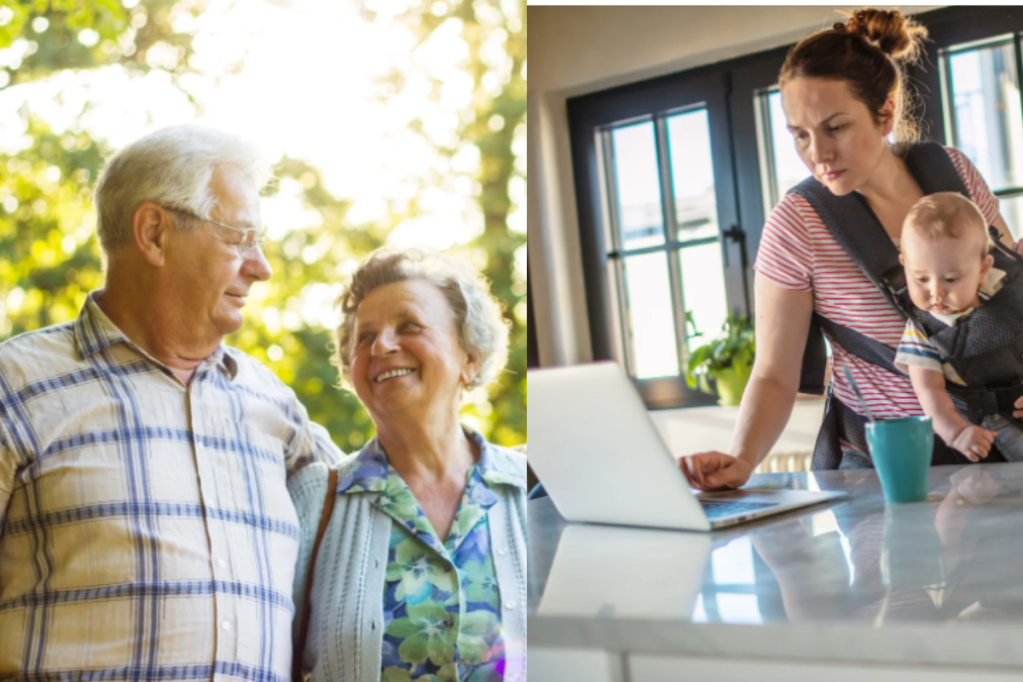 millennial, millennial parent, boomer, boomer grandparent, grandkids