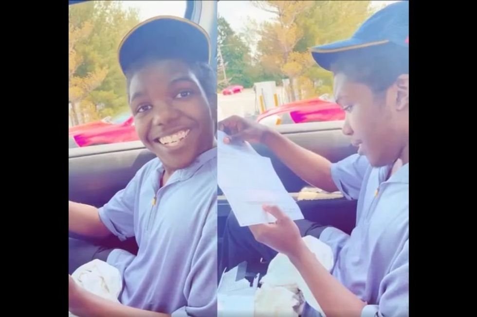 teen, first paycheck, work, McDonalds, working, teens, mom, heartwarming moment