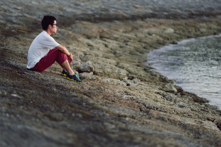sitting alone, solitude, contemplation, being by yourself