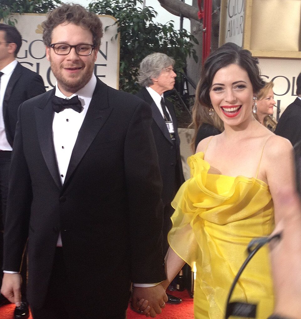 lauren miller, seth rogen, lauren miller husband, seth rogen wife, childfree, golden globes