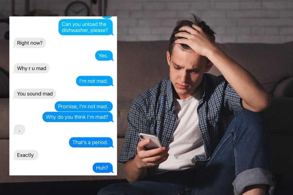 periods in texts, punctuation in texts, gen z punctuation