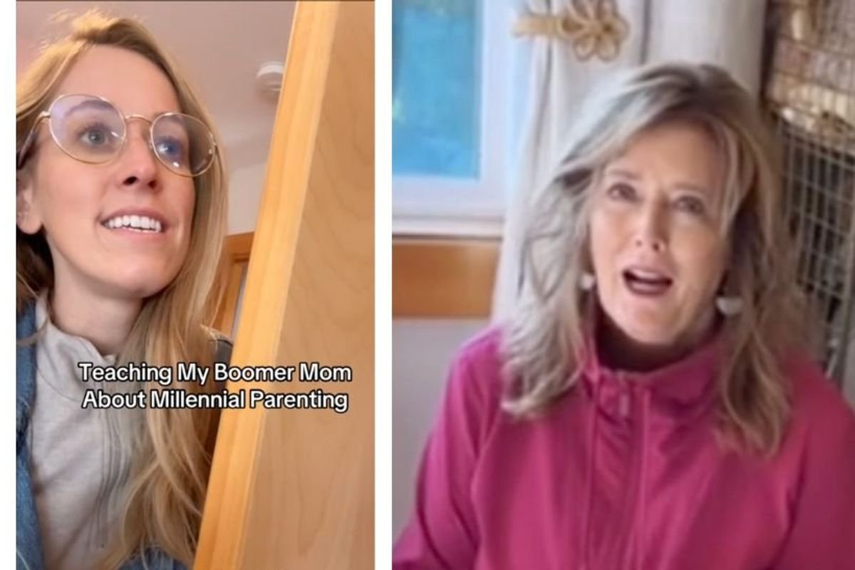 millennial parenting, parenting, boomer parent, generational humor, gentle parenting, parenting humor, millennial humor