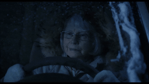 old driving, driving slow, slow driver, no rush, driving gif