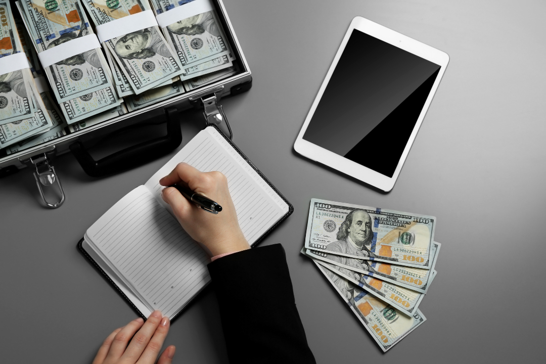 writing, finances, money, spending, millionaire