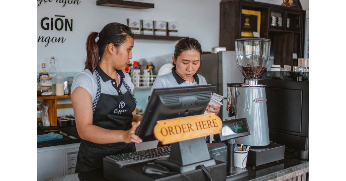 cashiers, cashiers sit, sit down, Germany, standing