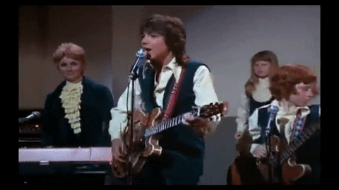 partridge family, the partridge family, david cassidy, david cassidy gif, 1970s