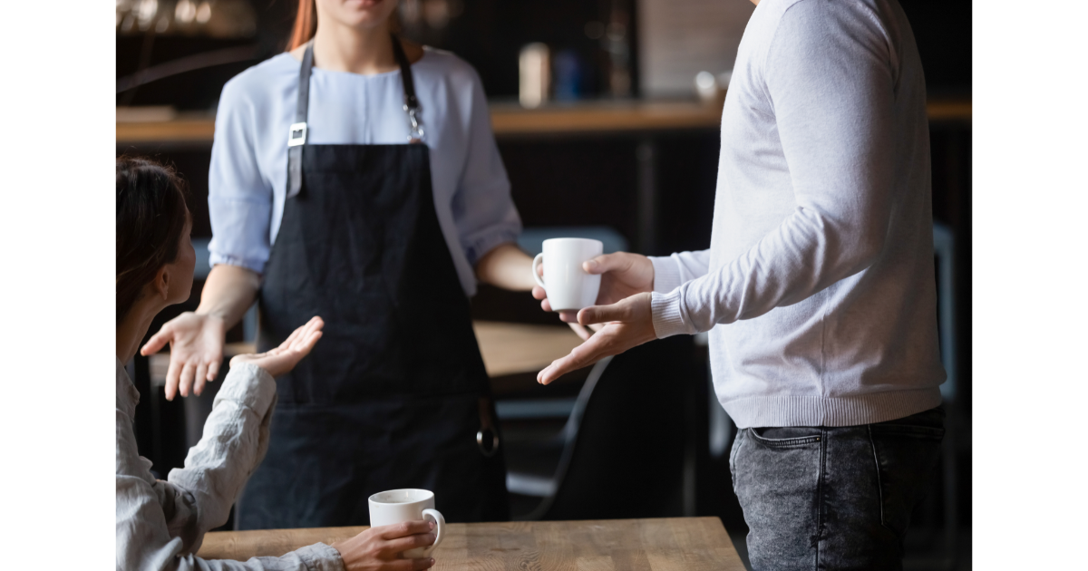 waiter, server, waitstaff, rude customer, kindness 