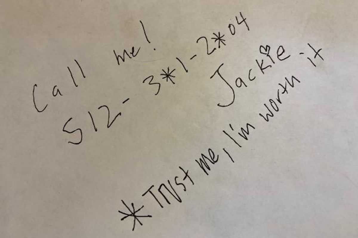 A guy may have met his ‘dream girl’ at a bar but she only gave him 80% of her phone number