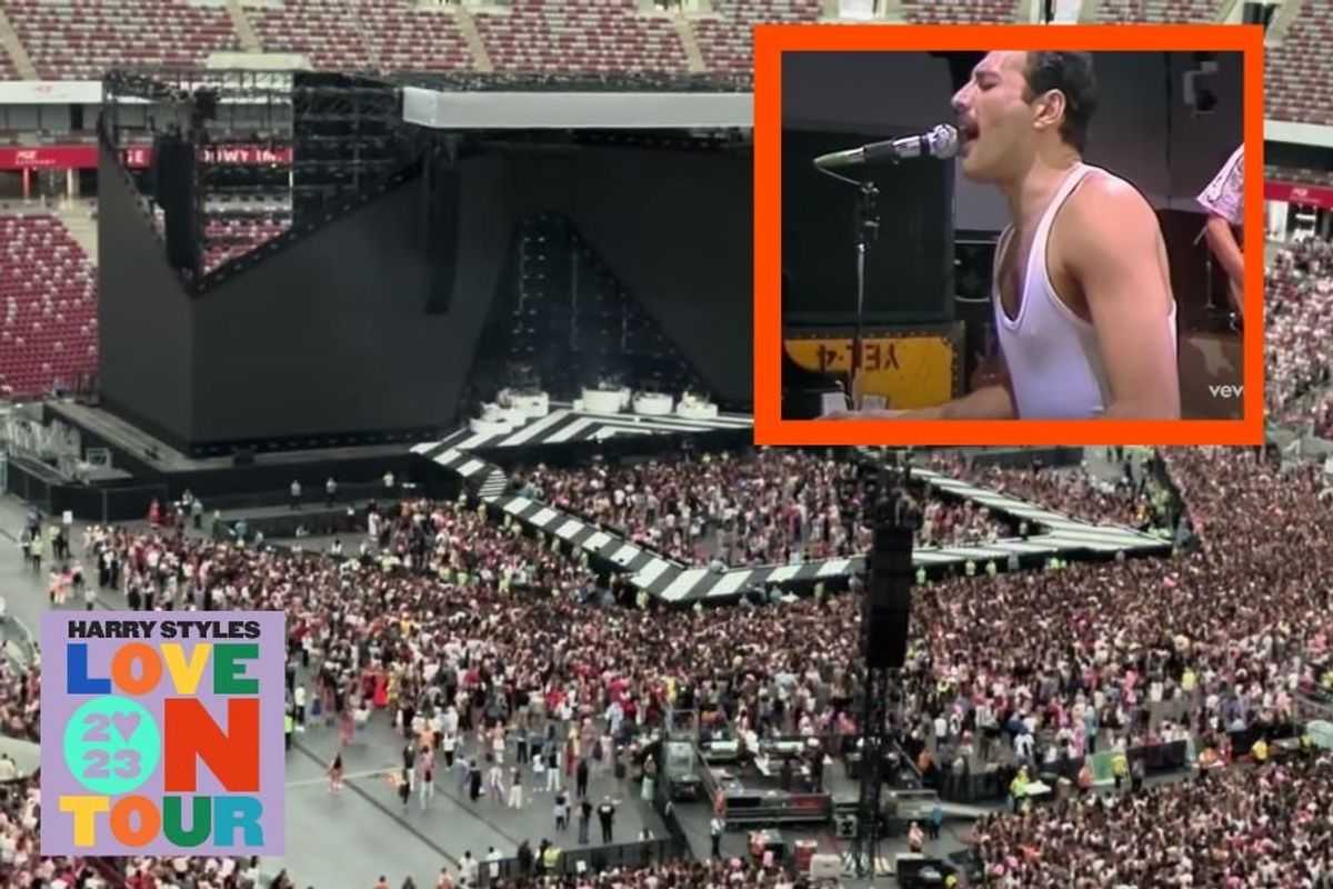 harry styles, queen, queen cover, bohemian rhapsody, bohemians rhapsody cover, music concert