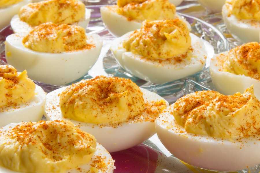 Retro recipes, vintage meals, nostalgic foods, potluck dishes, deviled eggs